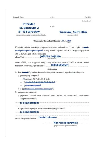 Koszt badań lekarskich