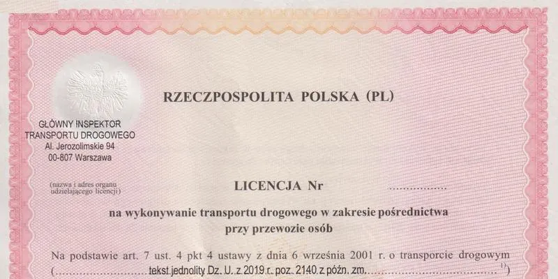 Licencja taxi